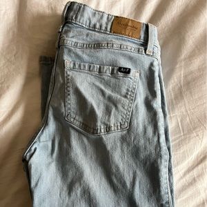 Girls Abercrombie high rise wide leg jeans